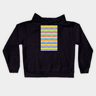 Rainbow Arrow Striped Pattern Kids Hoodie